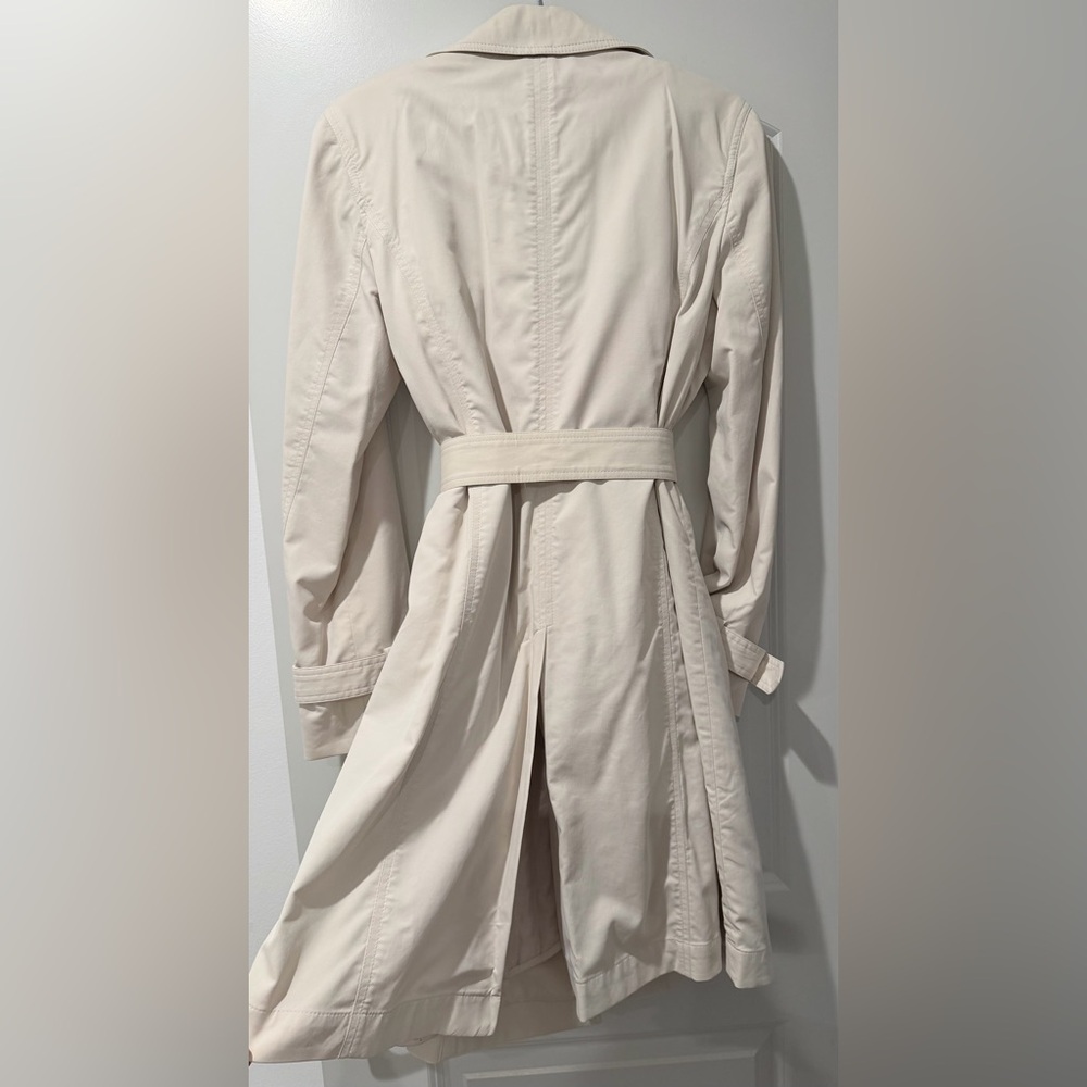Women's Trench Coat with Warm Lining in Cream by LOFT. NWT - Picture 2 of 6